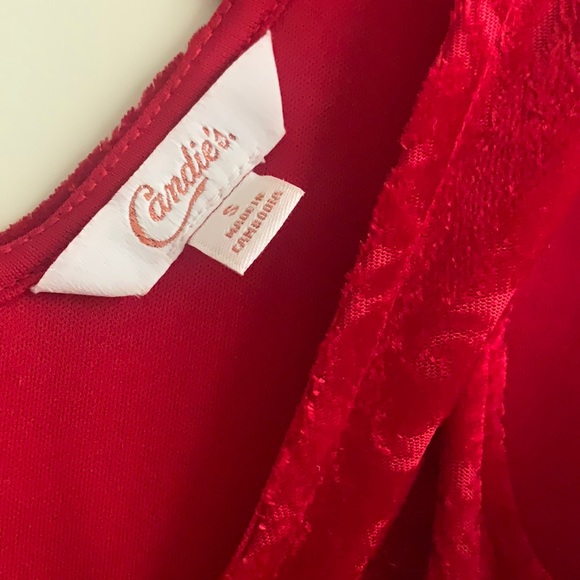 Candie’s Red Velvet Dress - Picture 6 of 6